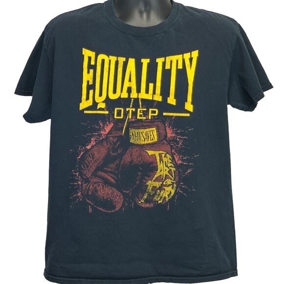 Otep Equity The Art of Fury T Shirt Mens L Large Black Heavy Metal Band Tee - Picture 2 of 5